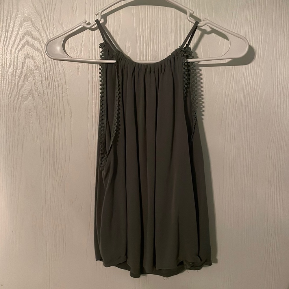 Olive green tank top